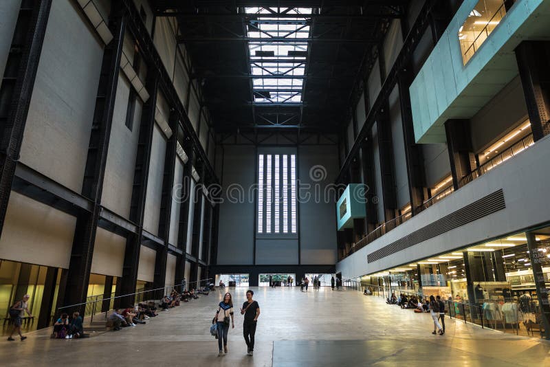 Inside The Tate Modern Art Museum In London Editorial Stock