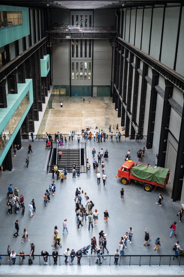 Inside The Tate Modern Art Museum In London Editorial Stock