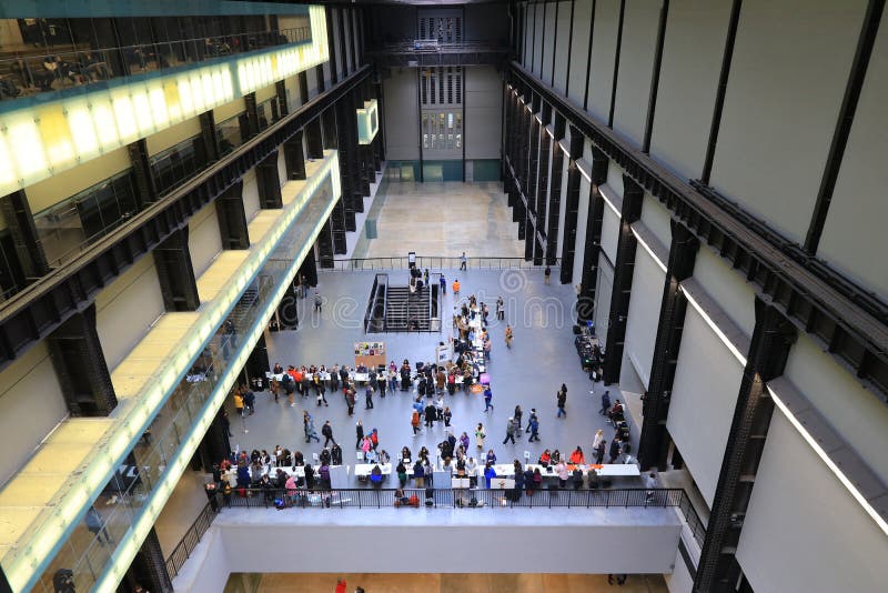 Inside the Tate Modern Gallery, London