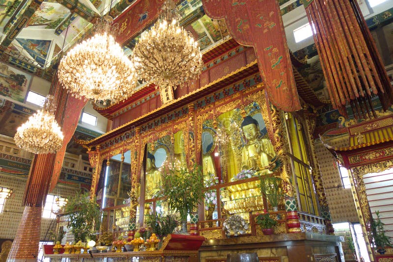 Inside the temple