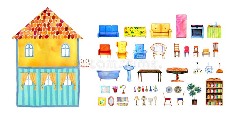 Dollhouse Furniture Printable Paper Craft