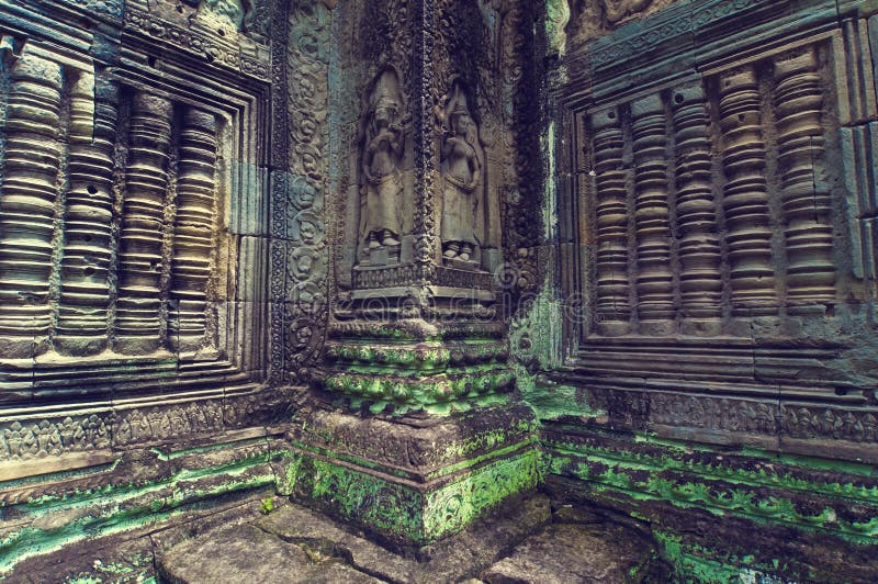 Inside view of Ta Som temple. Angkor Wat