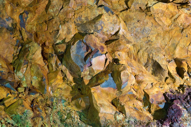 Inside the Volcano stock image