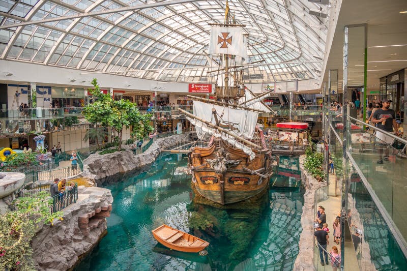 Inside the West Edmonton Mall, Edmonton royalty free stock images