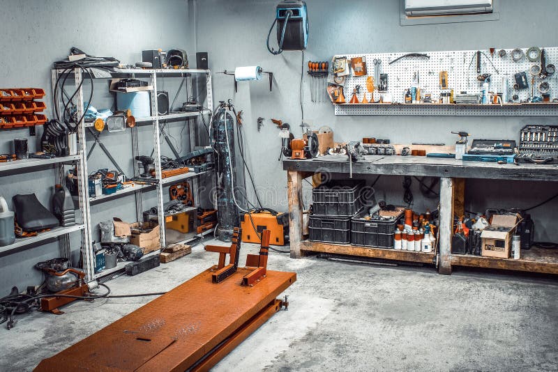 Inside Workshop with Workbench, Shelving, Tool Kit Stock Image - Image of parts, servicing: 185006287 Inside Workshop With Workbench, Shelving, Tool Kit Stock Image - Image Of Parts, Servicing: 185006287
