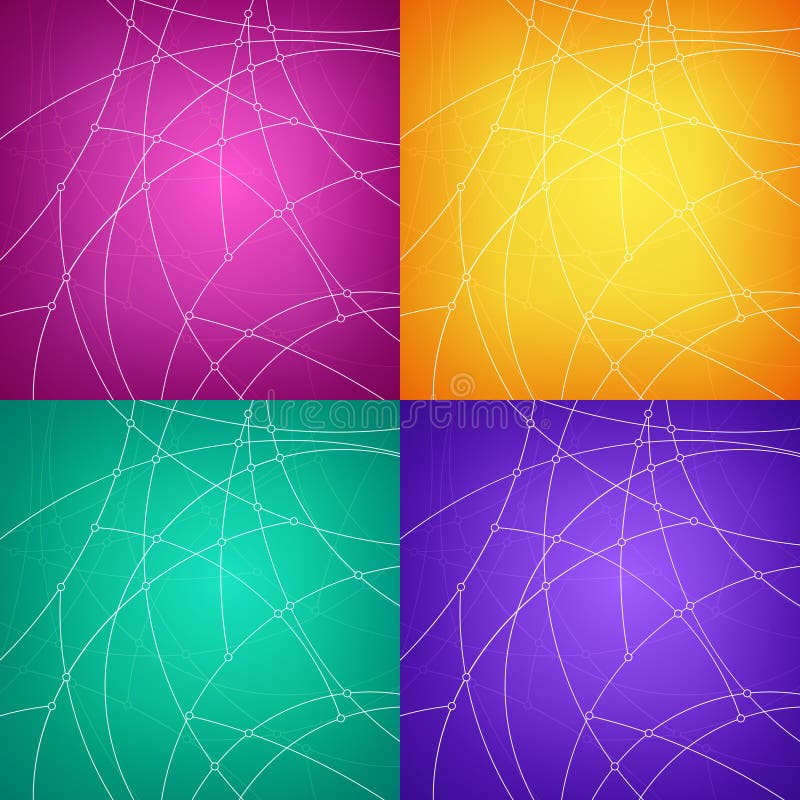 Insieme degli ambiti di provenienza geometrici astratti variopinti illustrazione vettoriale Insieme degli ambiti di provenienza geometrici astratti variopinti illustrazione vettoriale