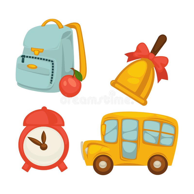 Insieme degli elementi della scuola royalty illustrazione gratis Insieme degli elementi della scuola royalty illustrazione gratis