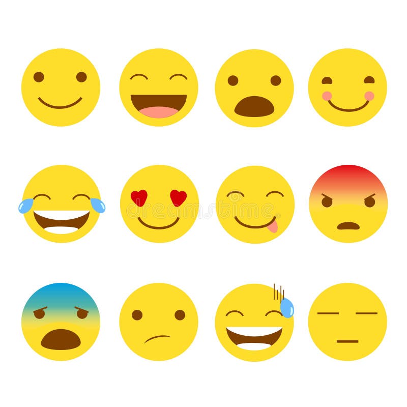 insieme 12 dei emojis royalty illustrazione gratis insieme 12 dei emojis royalty illustrazione gratis