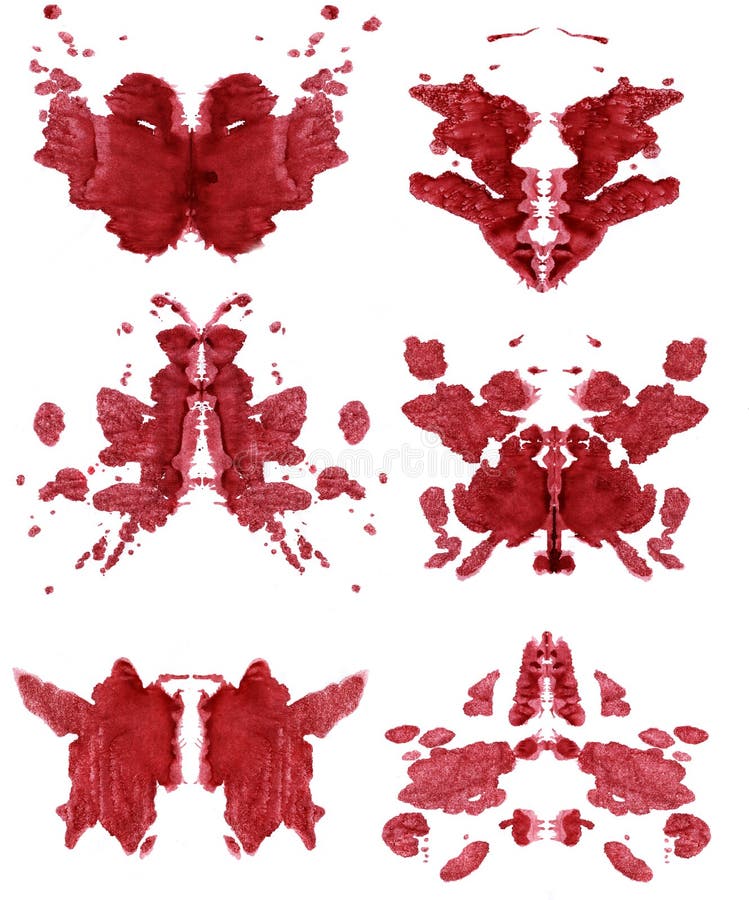 Insieme dei punti di Rorschach illustrazione vettoriale Insieme dei punti di Rorschach illustrazione vettoriale