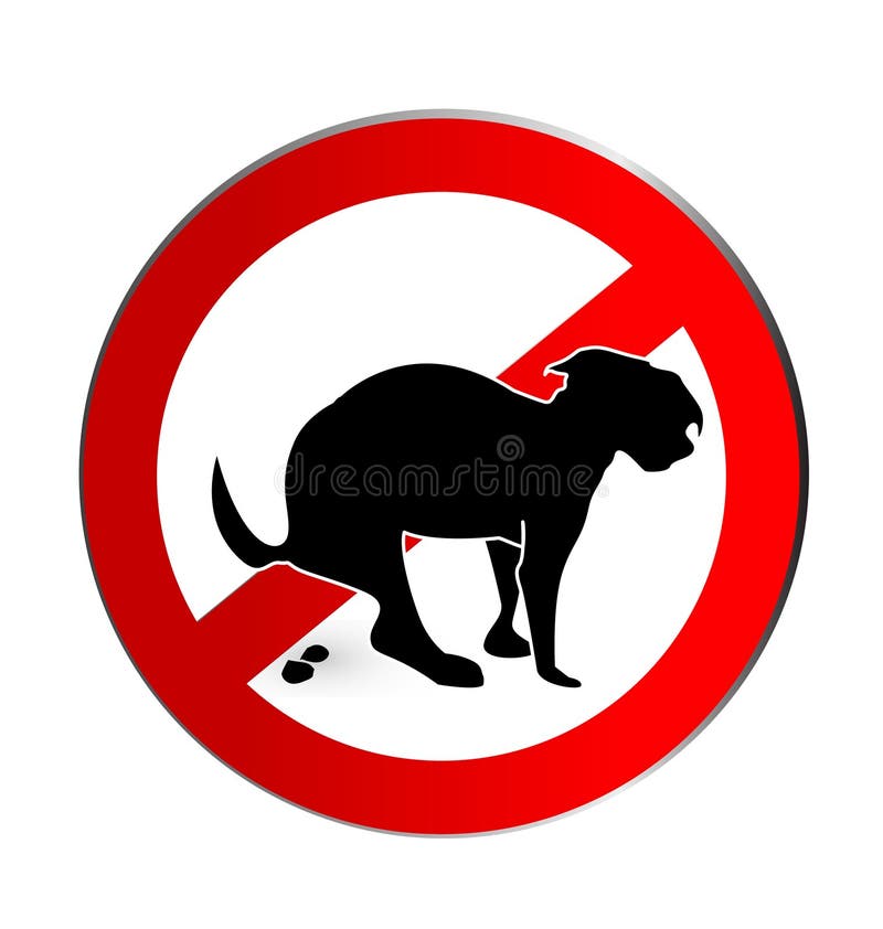 No dog poop vector concept. No dog poop vector concept