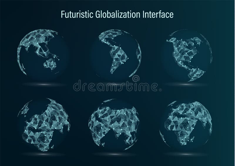 Insieme del punto della mappa di mondo L'America del Nord south l'africa l'asia europa L'Australia ed Oceania Illustrazione di ve royalty illustrazione gratis Insieme del punto della mappa di mondo L'America del Nord south l'africa l'asia europa L'Australia ed Oceania Illustrazione di ve royalty illustrazione gratis
