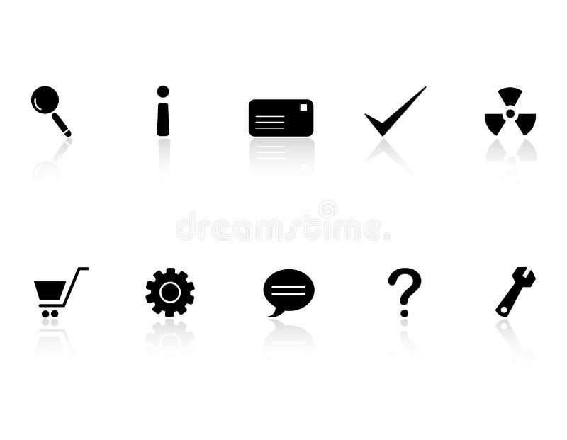 Stylish icon set for shopping / e commerce site. Black and White. Stylish icon set for shopping / e commerce site. Black and White