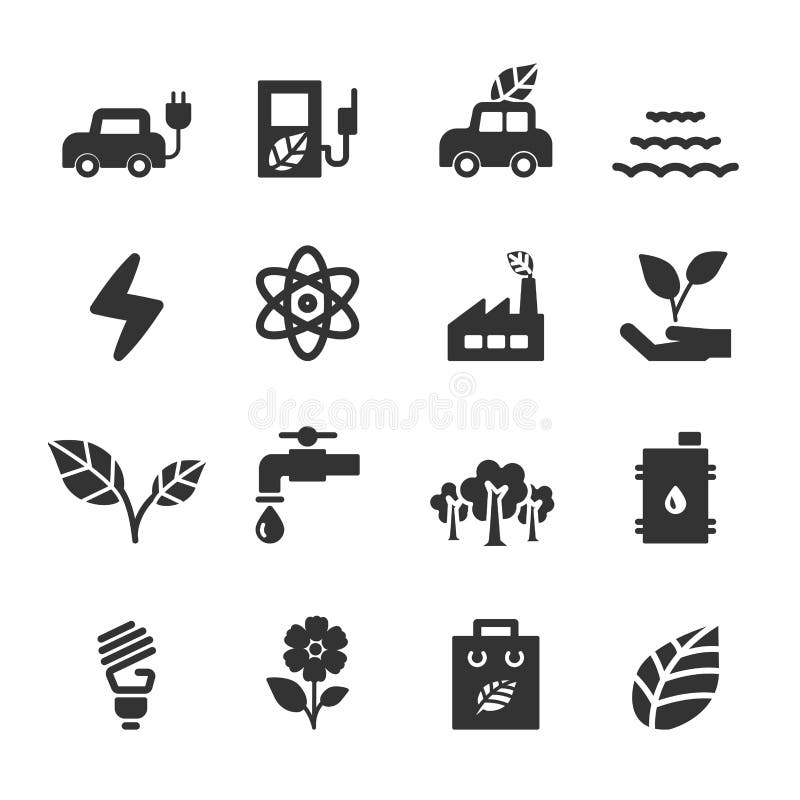 Ecology icon set, vector eps10. Ecology icon set, vector eps10.