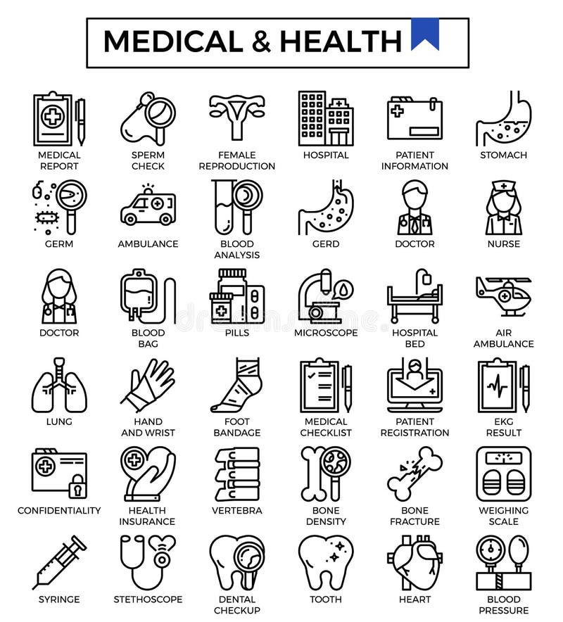 Medical care and health outline design icon set for presentation, medical project, health issue website etc. Medical care and health outline design icon set for presentation, medical project, health issue website etc.