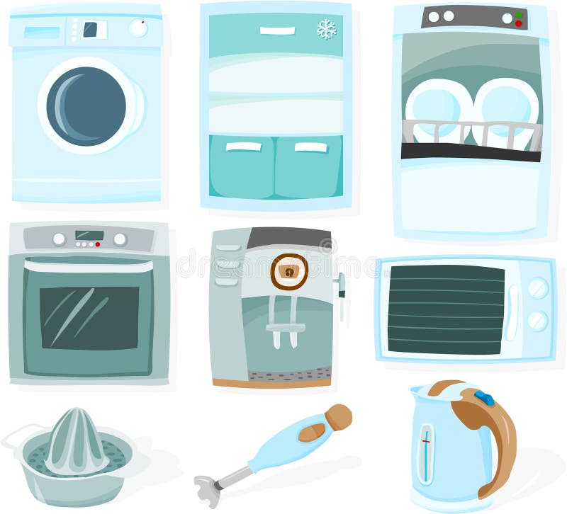 Set of a household appliance, kitchen. Set of a household appliance, kitchen