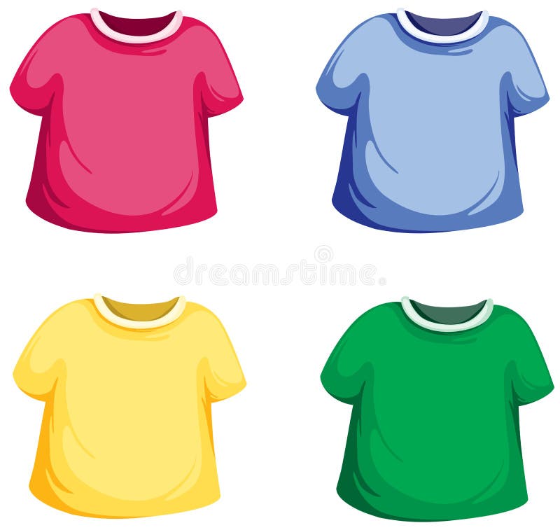 Insieme della maglietta royalty illustrazione gratis Insieme della maglietta royalty illustrazione gratis