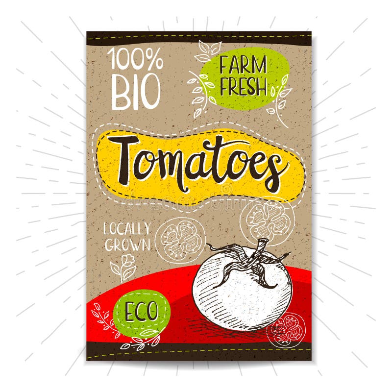 Insieme delle etichette disegnate a mano alimento, spezie illustrazione di stock Insieme delle etichette disegnate a mano alimento, spezie illustrazione di stock