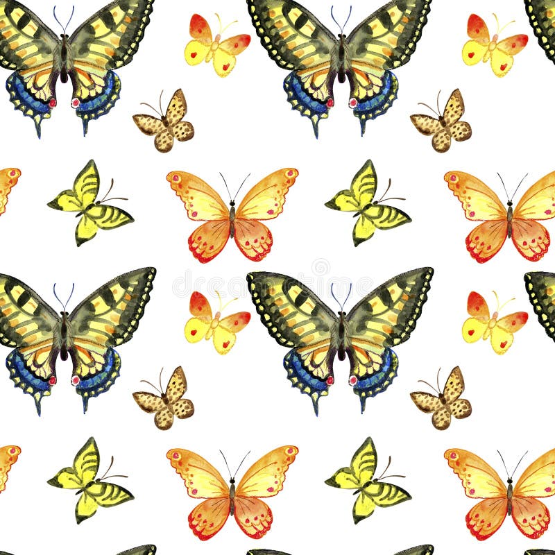 Insieme delle farfalle dell'acquerello Arte della molla isolata estate d'annata illustrazione vettoriale Insieme delle farfalle dell'acquerello Arte della molla isolata estate d'annata illustrazione vettoriale