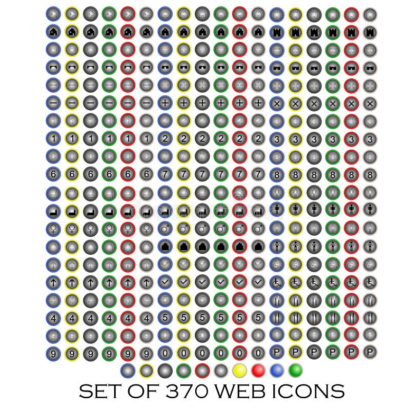 Insieme delle icone di web illustrazione vettoriale Insieme delle icone di web illustrazione vettoriale