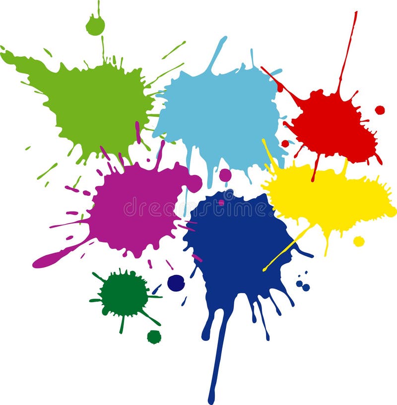 Set di macchie illustrazione vettoriale