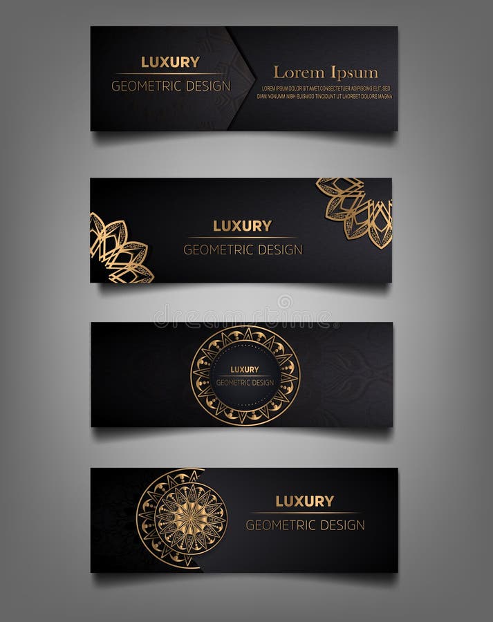 Insieme di lusso dell'insegna royalty illustrazione gratis Insieme di lusso dell'insegna royalty illustrazione gratis