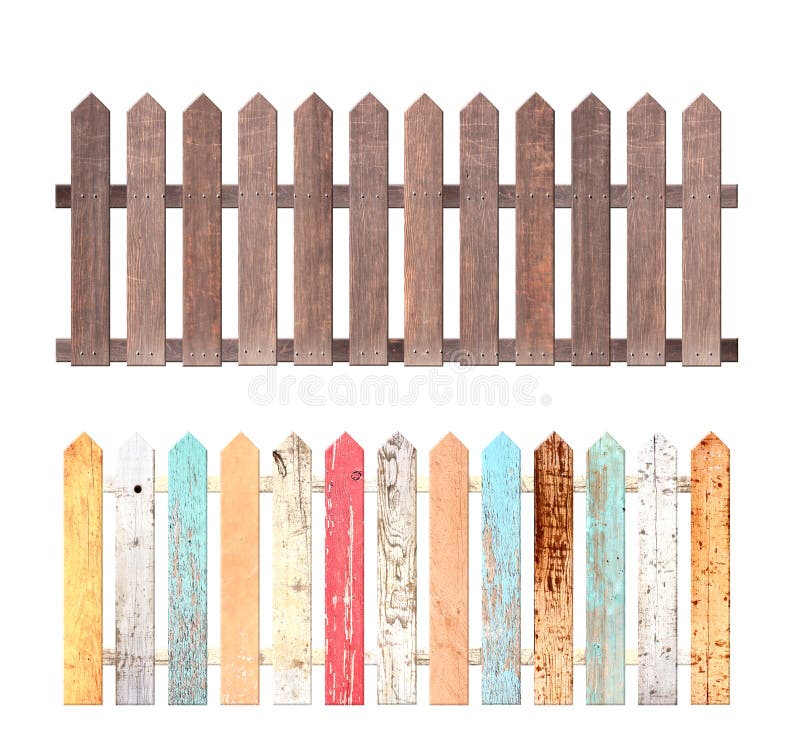Insieme di recinzioni di legno di rustico royalty illustrazione gratis
