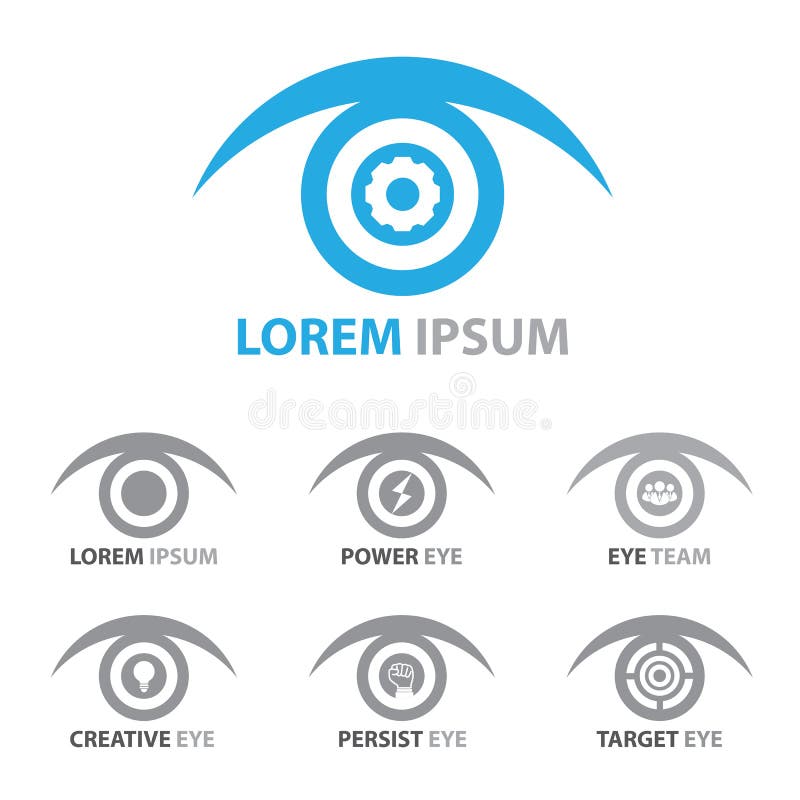 Eye icon symbol set, illustration. Eye icon symbol set, illustration