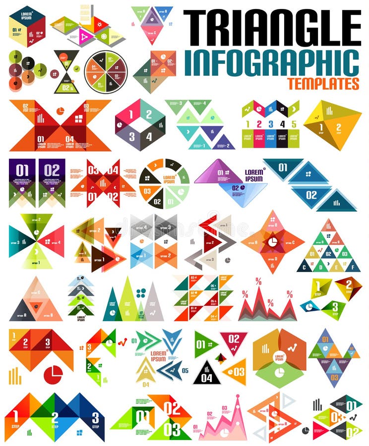 Insieme infographic del modello di forma geometrica enorme royalty illustrazione gratis Insieme infographic del modello di forma geometrica enorme royalty illustrazione gratis
