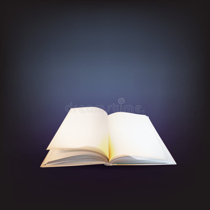 Insieme magico aperto del libro immagine stock