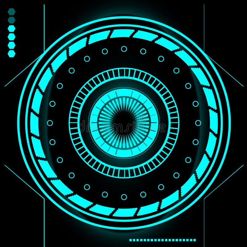 Insieme moderno futuristico dell'interfaccia utente di Sci Fi HUD astratto royalty illustrazione gratis Insieme moderno futuristico dell'interfaccia utente di Sci Fi HUD astratto royalty illustrazione gratis