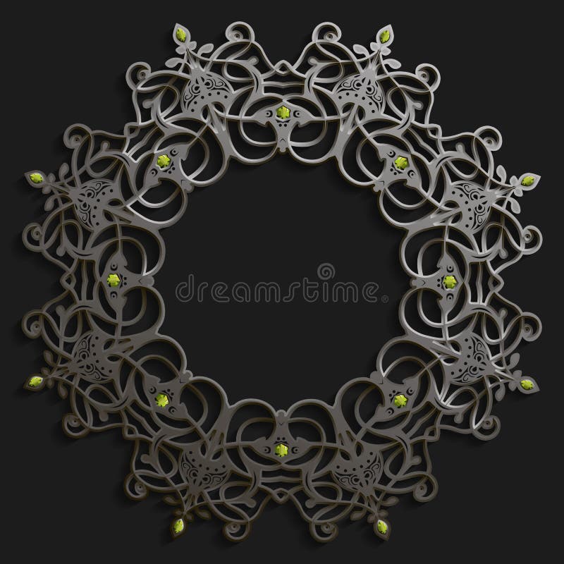 Insieme orientale islamico del modello, raccolta astratta dell'ornamento del cerchio di vettore Fondo dei musulmani di vettore Or illustrazione vettoriale Insieme orientale islamico del modello, raccolta astratta dell'ornamento del cerchio di vettore Fondo dei musulmani di vettore Or illustrazione vettoriale