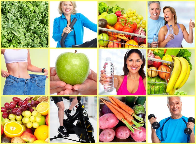 Insieme sano della gente di forma fisica fotografia stock libera da diritti Insieme sano della gente di forma fisica fotografia stock libera da diritti