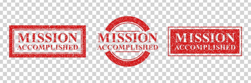 Insieme vettoriale di un realistico timbro di gomma di grigliata isolata del logo della missione realizzato per la decorazione del royalty illustrazione gratis