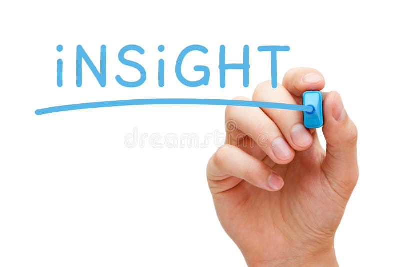 Insight Blue Marker stock photo