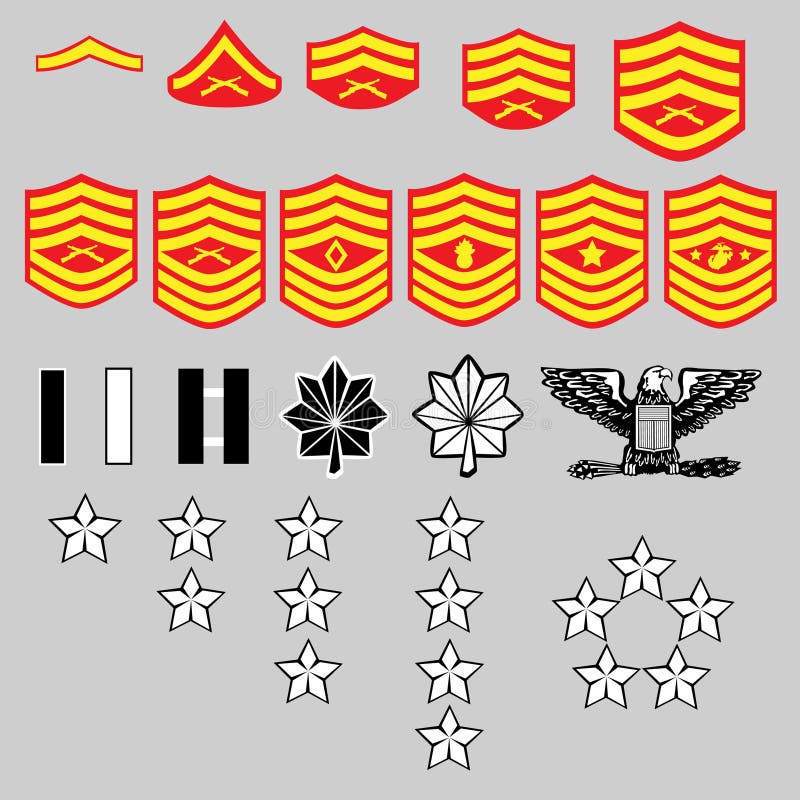 Insignes luxuriants marins de Corp. des USA