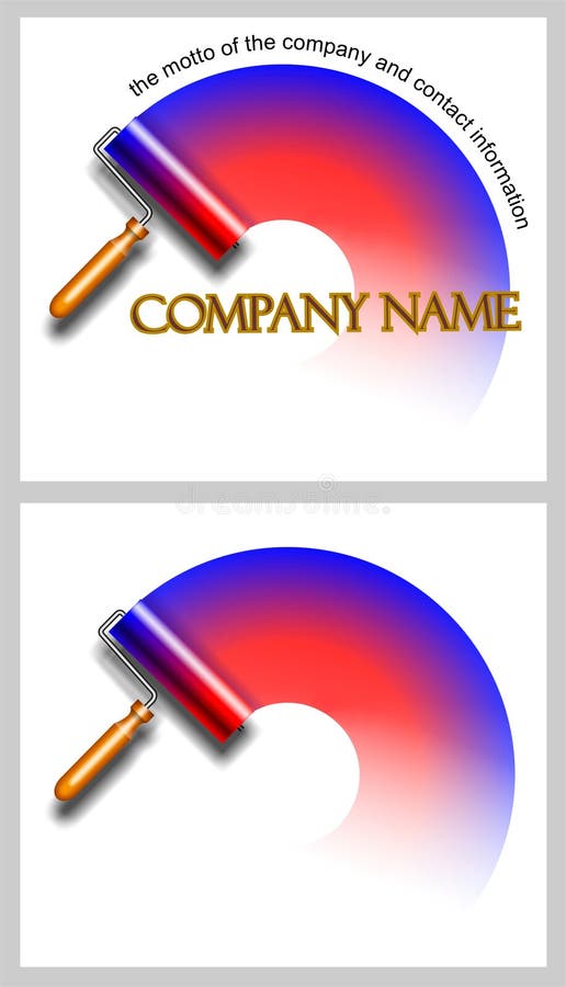 Logo of finishing company, template. Logo of finishing company, template.