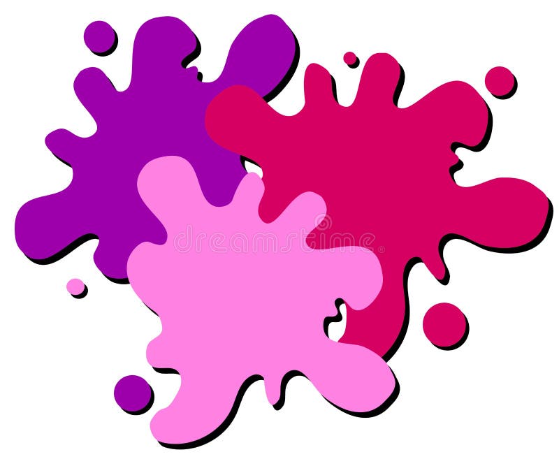 Insignia mojada del Web de la salpicadura de la pintura ilustración del vector Insignia mojada del Web de la salpicadura de la pintura ilustración del vector