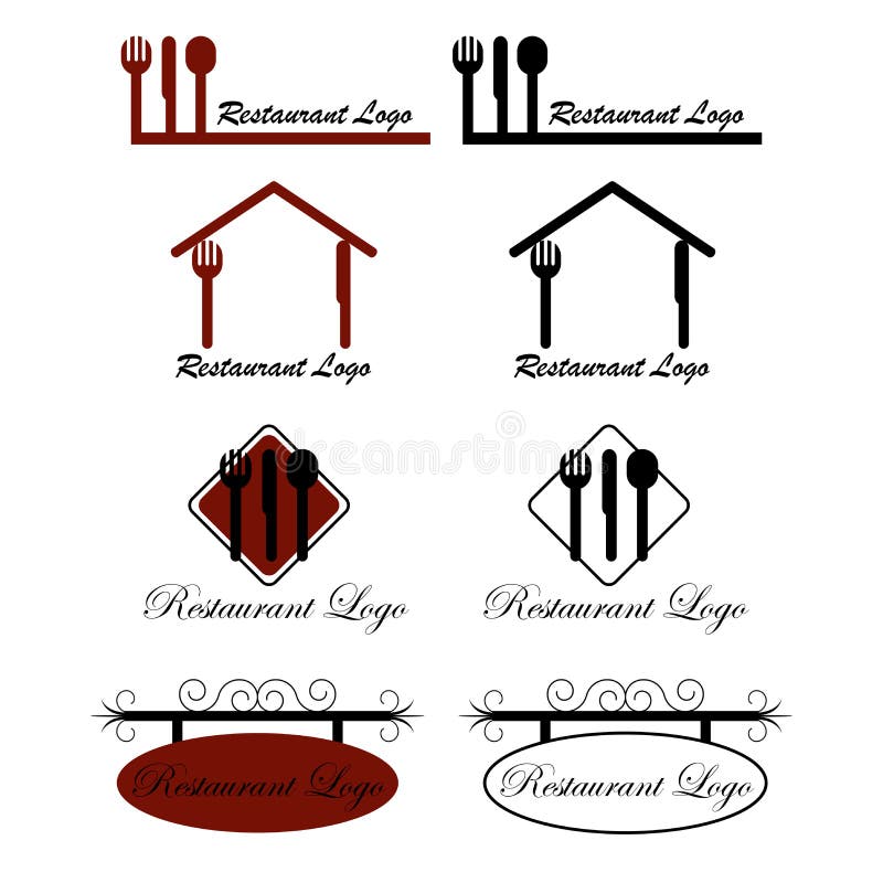 Insignias de Reastaurant stock de ilustración Insignias de Reastaurant stock de ilustración