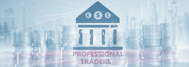 Inskrift på den faktiska skärmen: Yrkesmässiga affärsmän Abstrakt finansbakgrund vektor illustrationer Inskrift på den faktiska skärmen: Yrkesmässiga affärsmän Abstrakt finansbakgrund vektor illustrationer