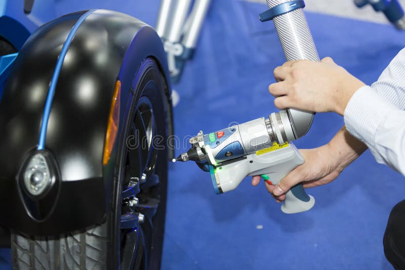 Inspection automotive part dimension royalty free stock image Inspection automotive part dimension royalty free stock image