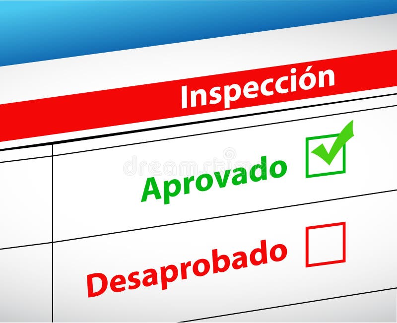 Inspection Results Passed and Fail Selection Stock Illustration