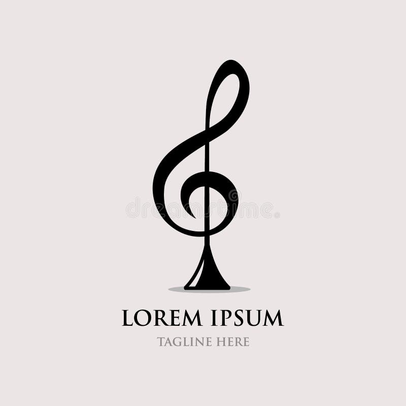 Inspiración abstracta del diseño del logotipo de la trompeta ilustración del vector Inspiración abstracta del diseño del logotipo de la trompeta ilustración del vector