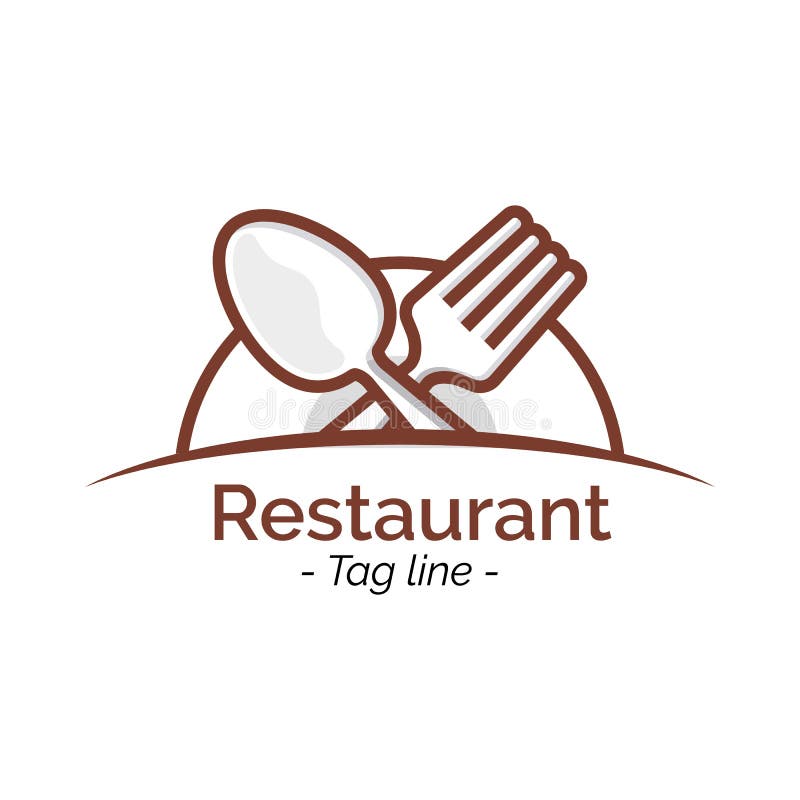Inspiración plana del diseño del icono del logotipo del café del restaurante, bandera del ejemplo del vector libre illustration Inspiración plana del diseño del icono del logotipo del café del restaurante, bandera del ejemplo del vector libre illustration
