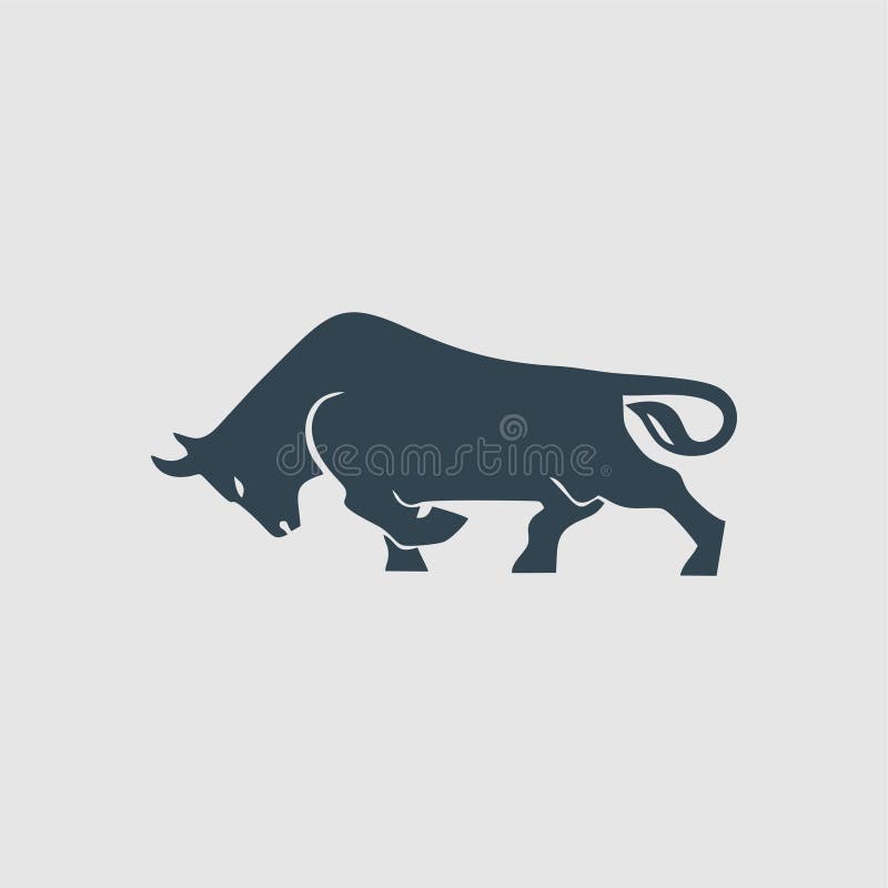 Inspiratie van het logo van het logo van het model van het Beast bull-monogram stock illustratie Inspiratie van het logo van het logo van het model van het Beast bull-monogram stock illustratie
