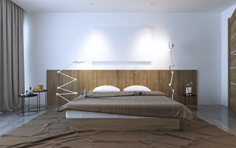 Inspiration à La Chambre à Coucher Contemporaine Illustration Stock ... Inspiration à La Chambre à Coucher Contemporaine Illustration Stock ...