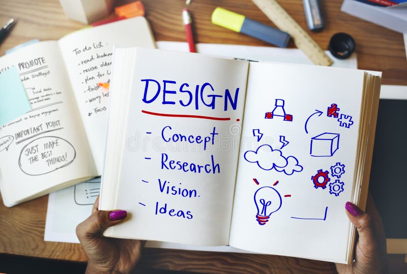 Inspiration Development Design Creative Thinking Concept stock photography