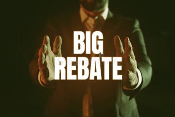 Inspiration Showing Sign Big Rebate Business Approach Huge Rewards 