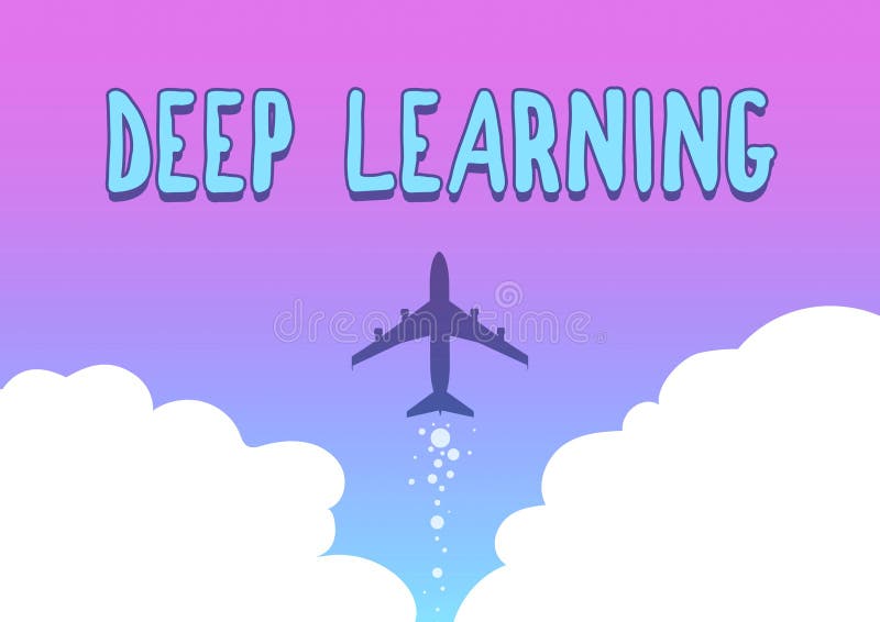 Inspiration showing sign Deep Learning. Business idea Hierarchical Abstractions Artificial Intelligence Algorithm stock illustration
