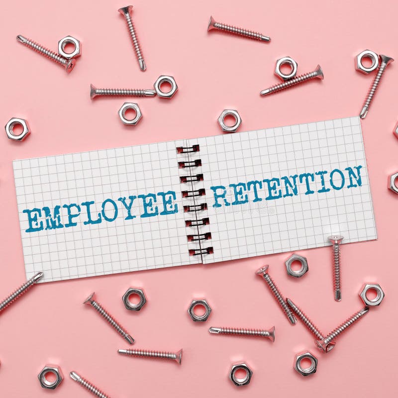 Inspiration showing sign Employee Retention. Business concept internal recruitment method employed by organizations royalty free stock photography