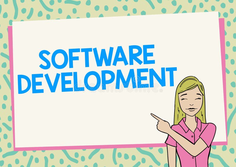 Inspiration showing sign Software Development. Business approach software is created using a specific programming. Hand writing sign Software Development, Business showcase software is created using a specific programming Creating Interesting Short Stories Online, Entering Computer Commands